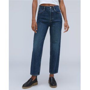 Everlane The Rigid Way-High Jean Sz 28 Rich Indigo